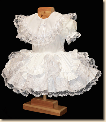 white lace infant dress