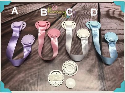 Baby Infant Toddler Newborn Binky Pacifier Holder Strap Jeanne's Creations 