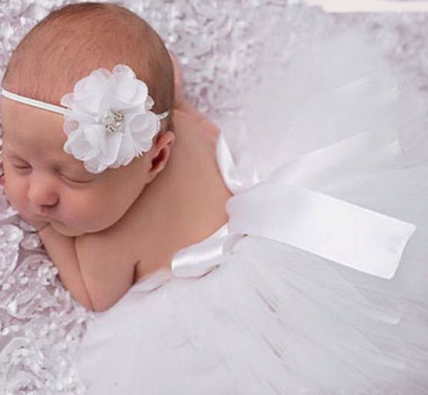 newborn white tutu