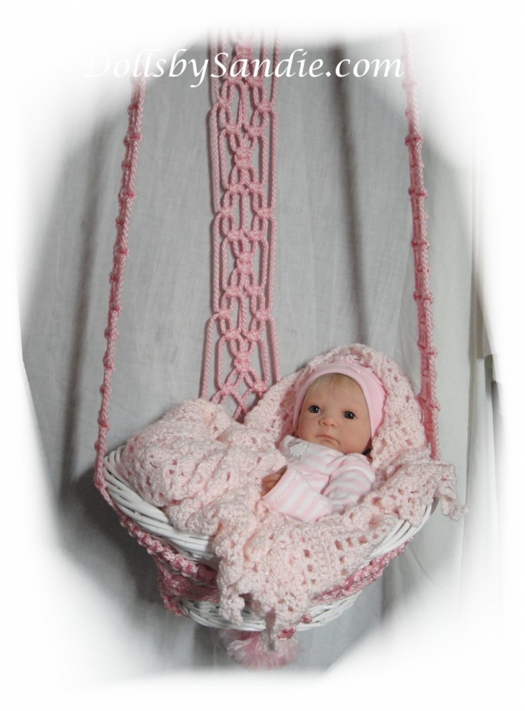 Sweet Little Hanging Baby Basket for your Reborn Baby