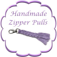 Handmade Macrame'<BR>Zipper Pulls