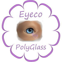 Eyeco PolyGlass<BR>Flat Back Eyes